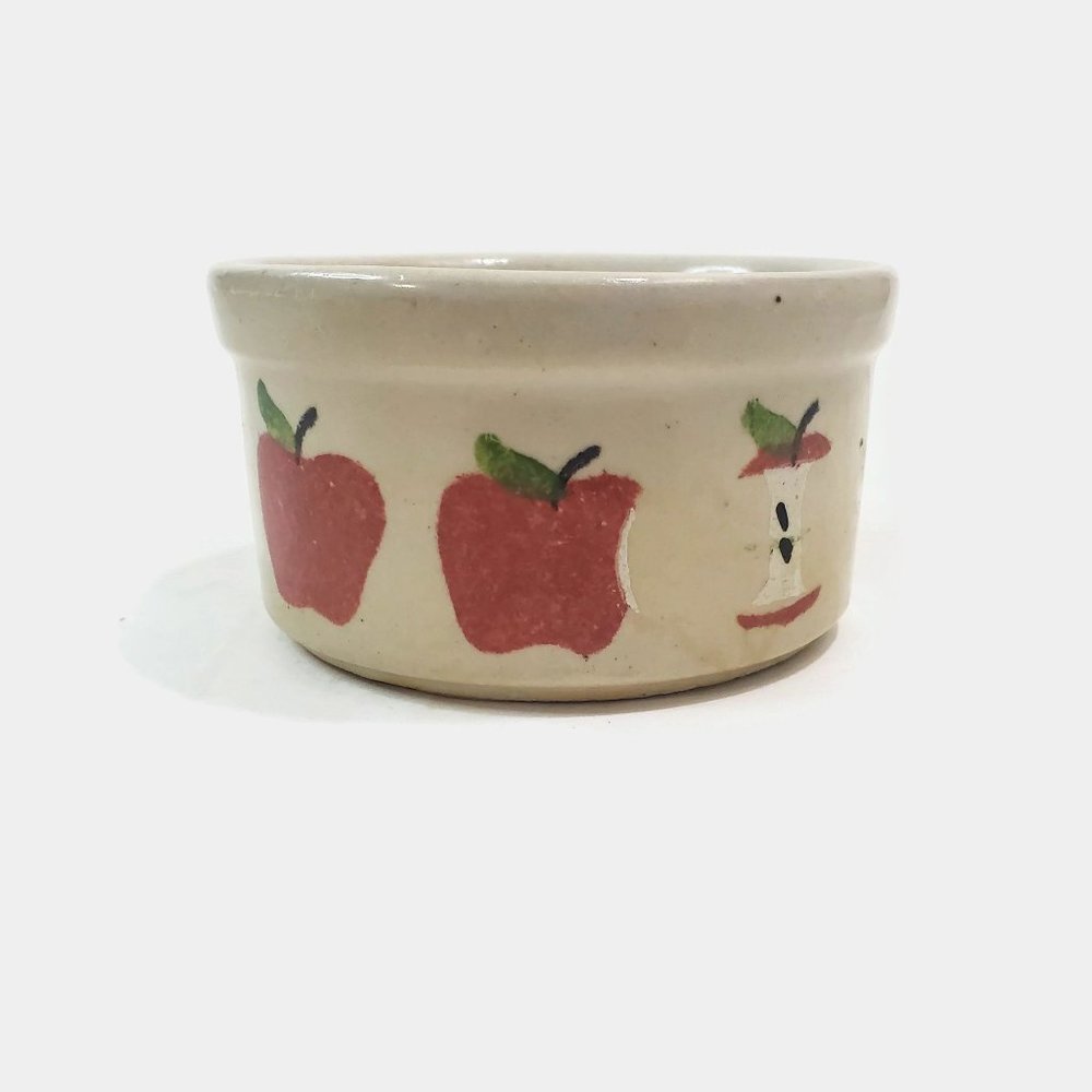 Roseville Pottery Ohio Apple Ramekin